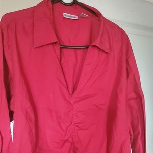 Millenium Womens Front Ruched Top Sz 24